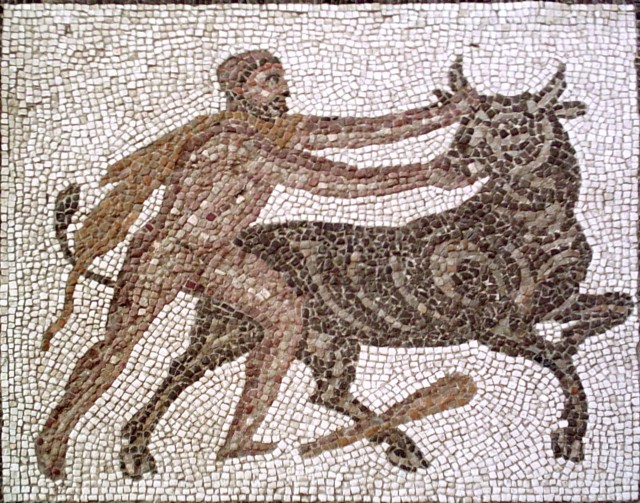 Hércules y el toro de Creta
